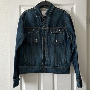 Rag & Bone Distressed Jean Jacket Size Large